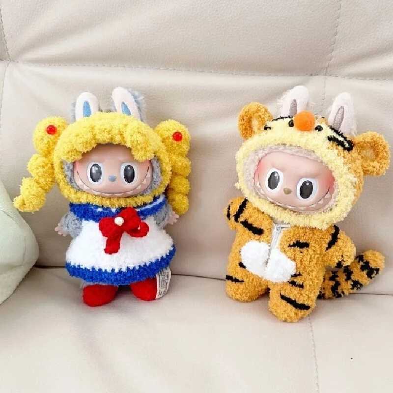 Labubu 17cm Peripherals Sailor Moon Tiger Astronaut Three Eyed Boy Set Clothes Series Replaceable Cloths Gifts CollectionsT251018