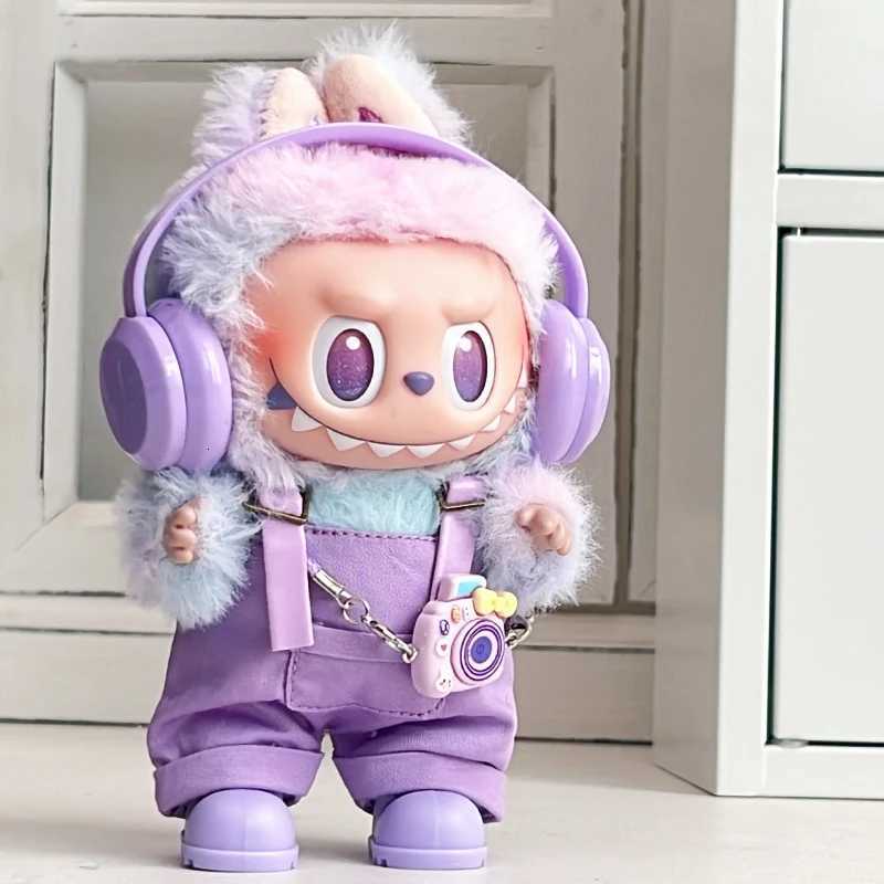 Labubu Clothes Do Not Include Doll Headphones Trendyy Overalls Suit Vinyl Doll Sitting Party WearT251018