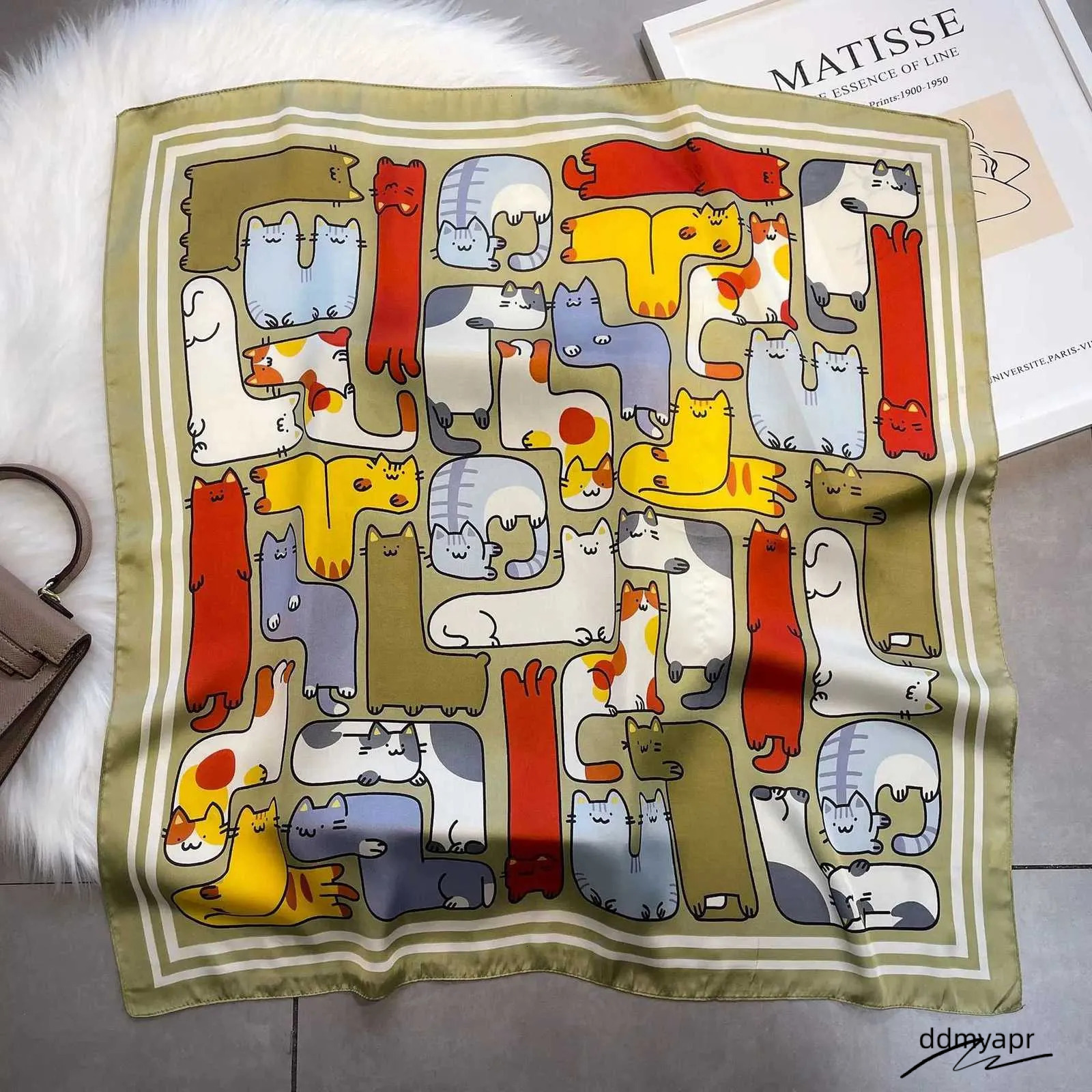 Silk Feel Square Scarf For ddmyApr Women - Versatile Headscarf, Neck Scarf, Hair Wrap, And Fashion Bandana