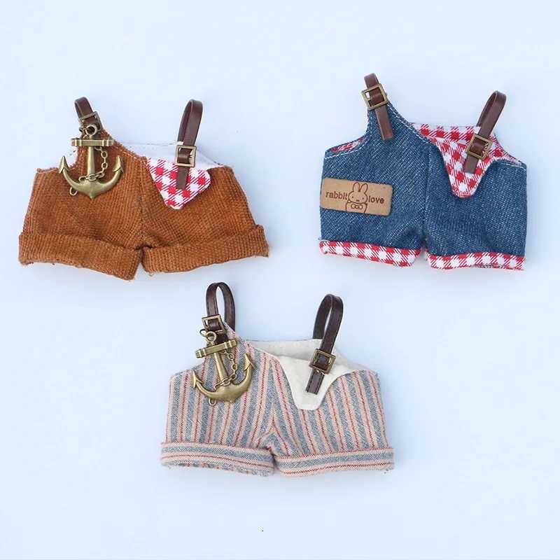 For 17CM Labubu cute top sweater baby clothes outfit doll strawberry sweater autumn winter for labubu clothT251018