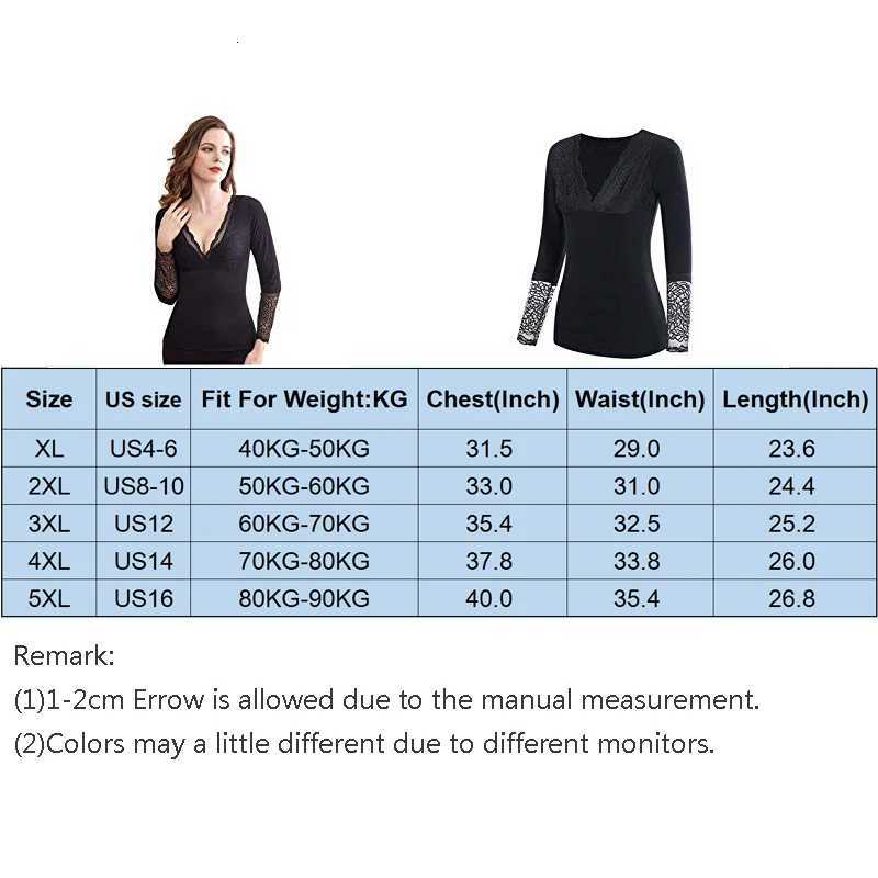 Soft Women Winter Thermal Underwear Long Sleeve Basic Layer Pullovers Velvet Lined Tops Lace VNeck Plus Size Blouse Warm Shirt T251018