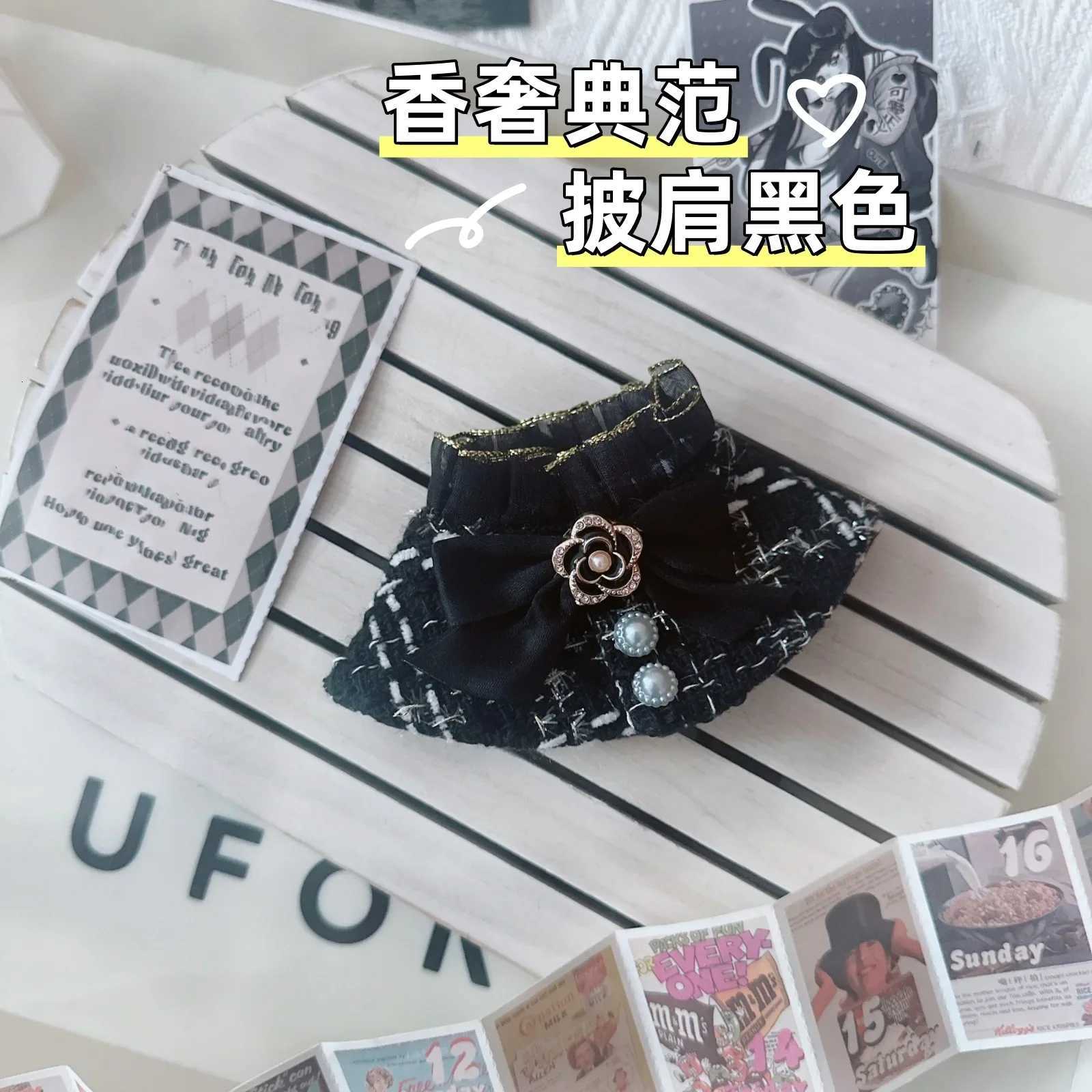 17cm Labubu Doll Accessories Clothes Advanced Luxury Design Sweet Woolen Shawl Suit Skirt Labubu Clothes Messenger Bag LoafersT251018