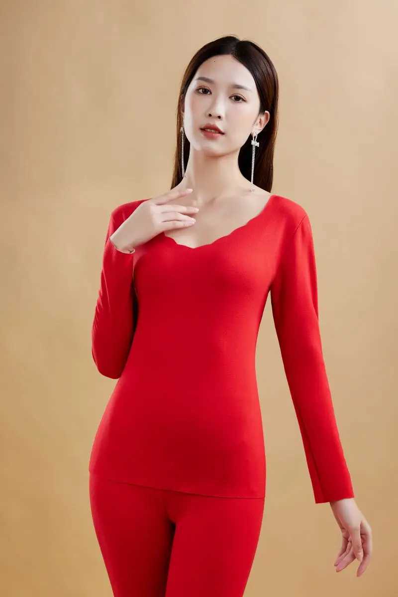 Thermal Underwear For Women Sexy Warm Long Johns Velvet Slim Seamless Thermal Underwear Set Warm Pijamas Women Winter Clothes T251018
