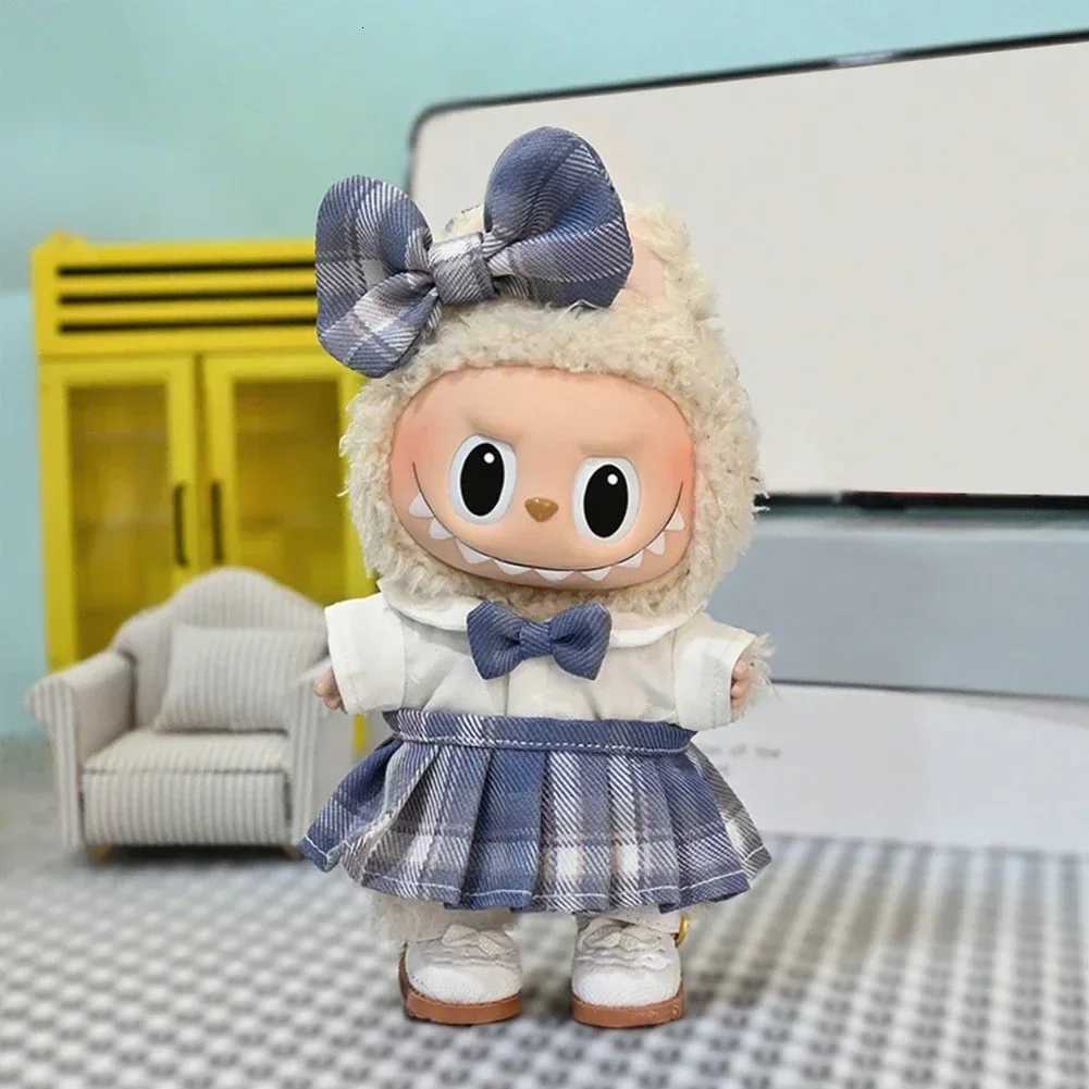 Elegent Spring Sweet Strap Skirt Mini Plush DollS Clothes Outfit Accessories for 17cm Korea Kpop Exo Labubu Idol Clothing GiftT251018