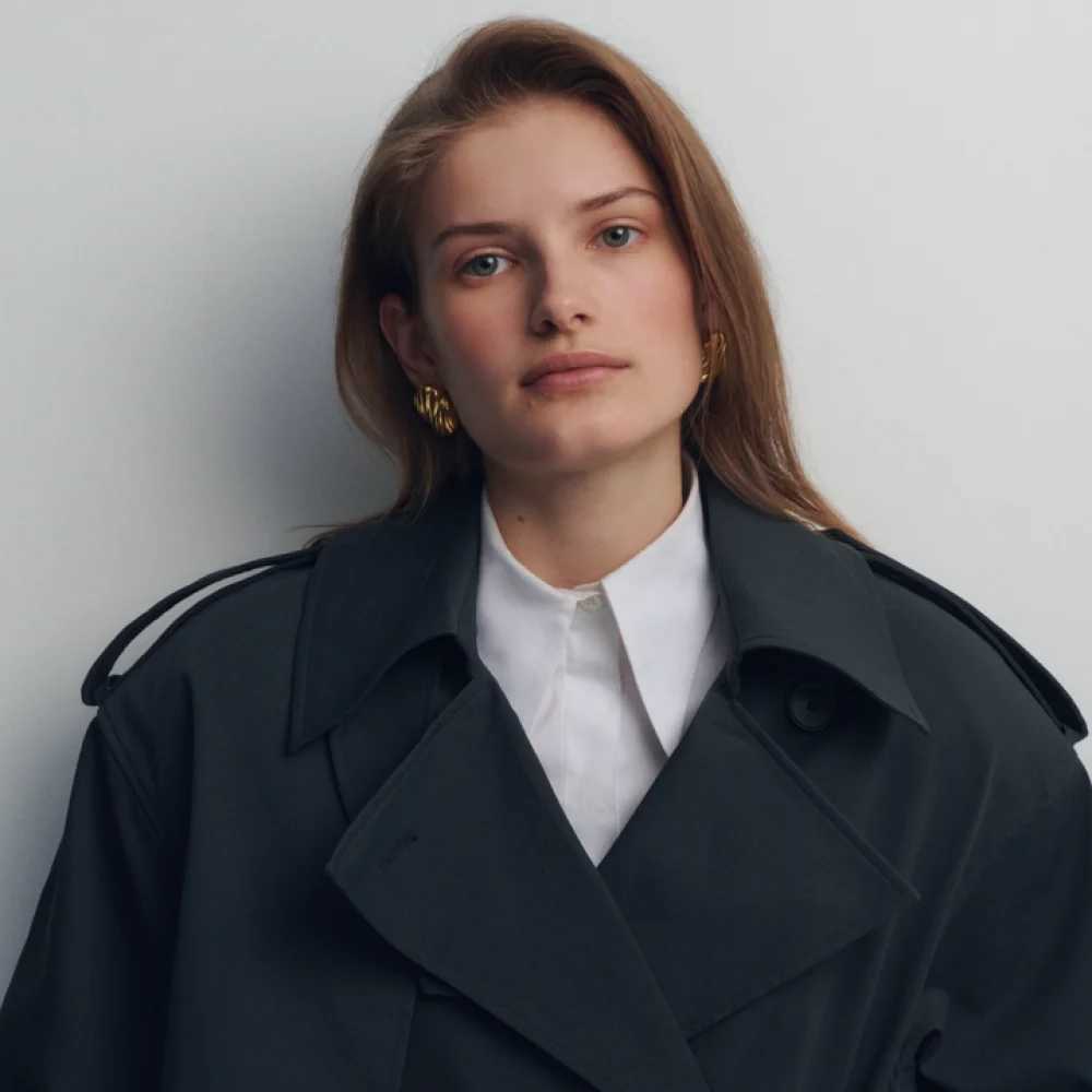 Vintage Stainless Steel Round Oval Chunky Stud Earrings for Women Polished Gold Plated Striped texture Statement JewelryGifts Y251018