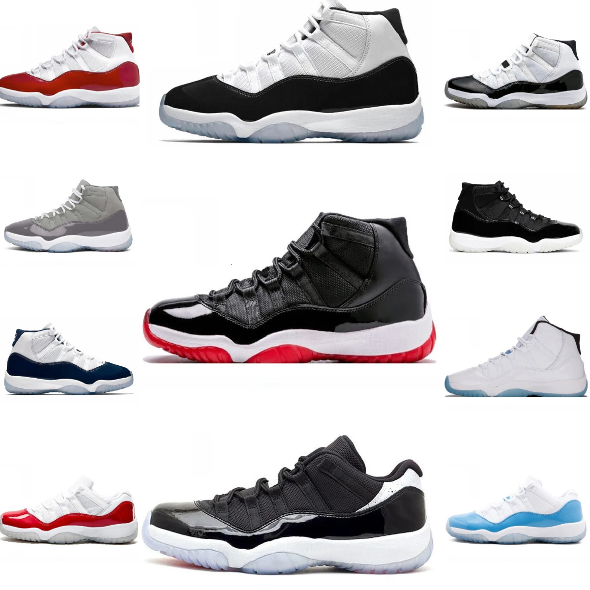 11 J11 Basketball Shoes Jump Mens Women 11s Jubilee Cherry Cap And Gown Bred Space Jam Trainers Shoe Gamma Blue 45 High Low Tennis Brand Designer Outdoor Sneakers T891