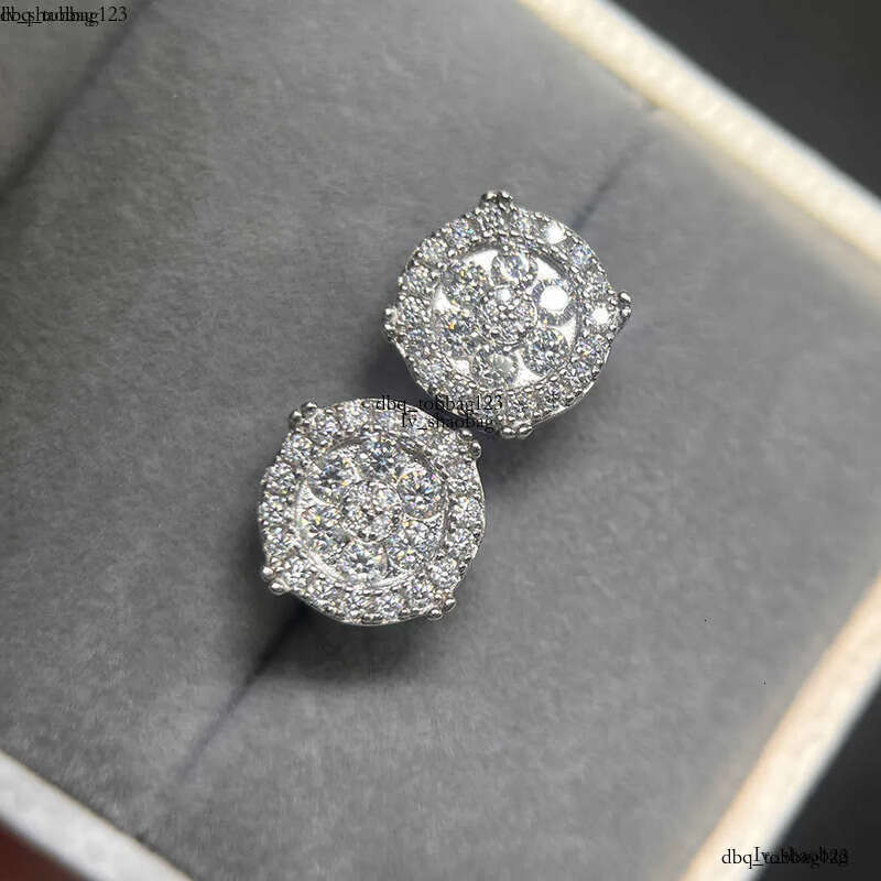 Designer Jewelry Wholesale Price Popular Hot Sale Iced Out Sterg Sier Jewellery Moissanite Vvs Screw Back Stud Earrings Category Gift