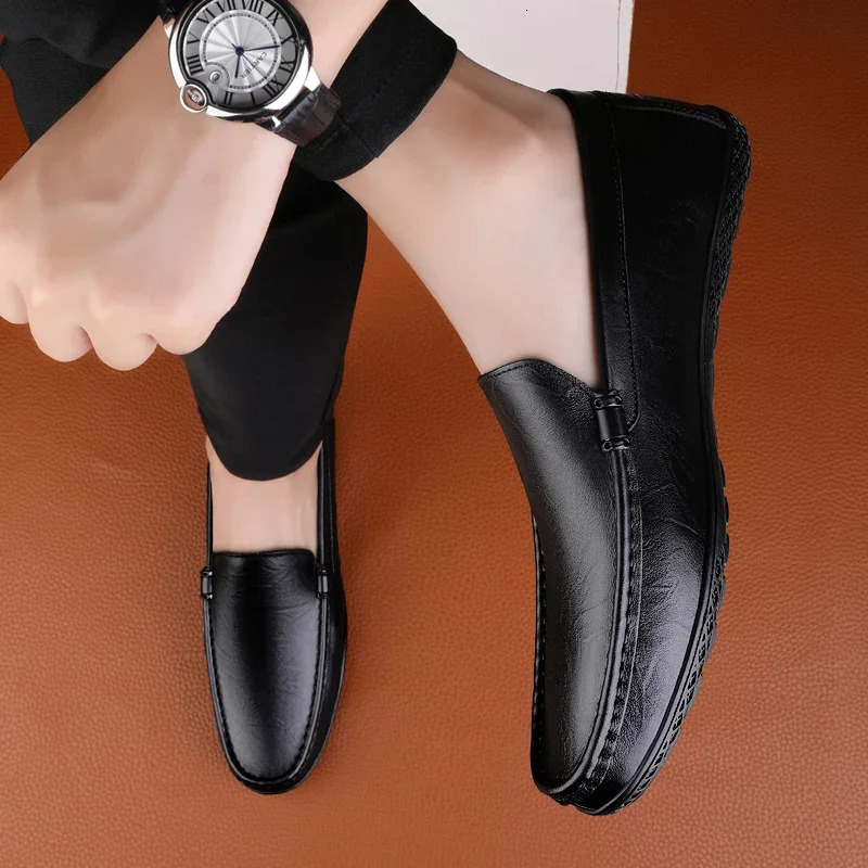 Comfort Genuine Leather Men Loafers Allmatch Lazy Shoes Breathable Moccasins Fashion Men Casual Shoes Slipon Men Walking Shoes 251013