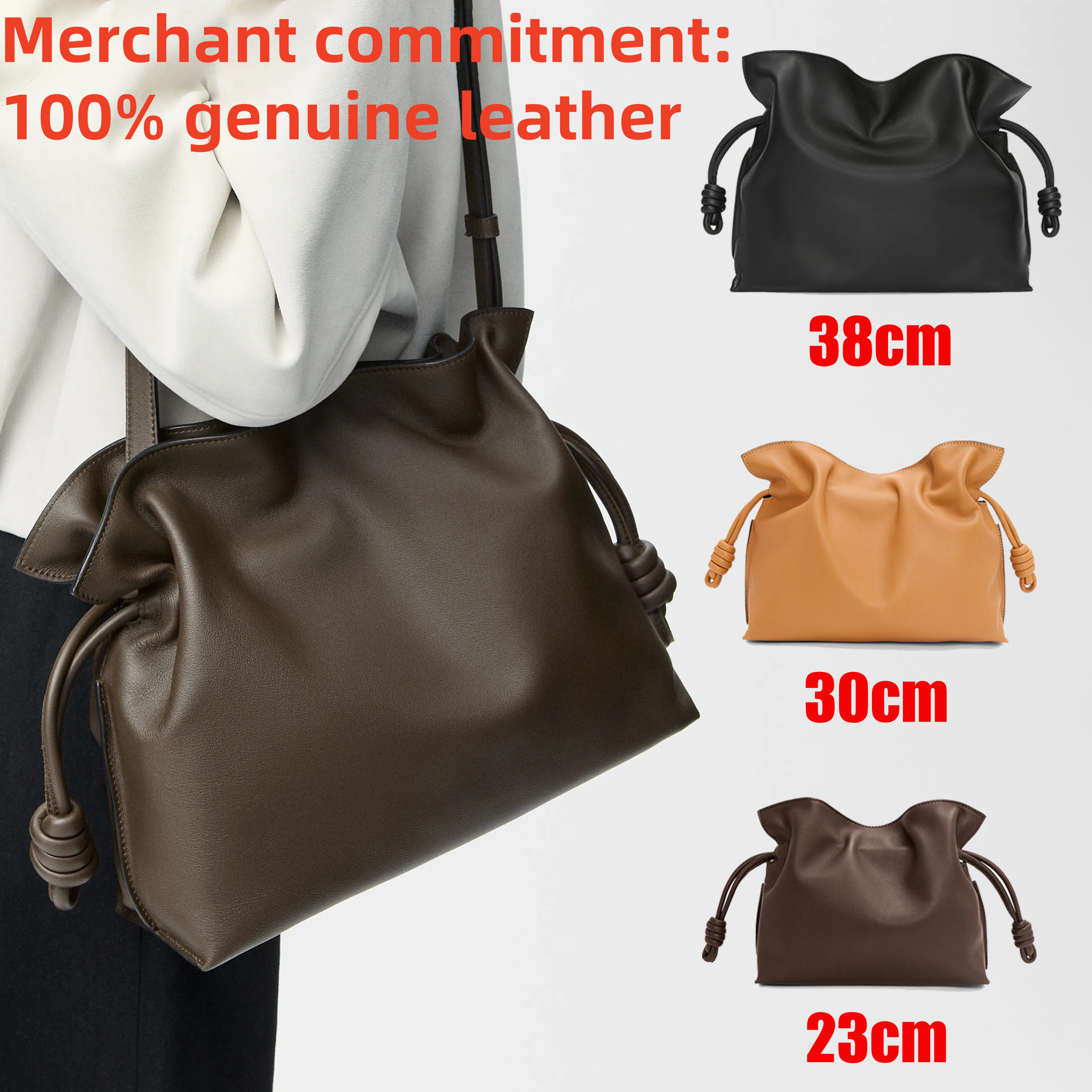 New crossbody Designer bags tote Womens cowhide Handbags Luxury Flamenco Clutch bag Top quality genuine leather Shoulder chain cloud bag lady Evening bag Wallets