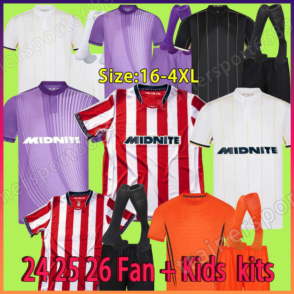 XXXL 4XL 25 26 Sheffield soccer jerseys 2024 2025 men kids set football shirts BREWSTER OHARE Sheffield uniteds football kit top uniforms sets home away third set