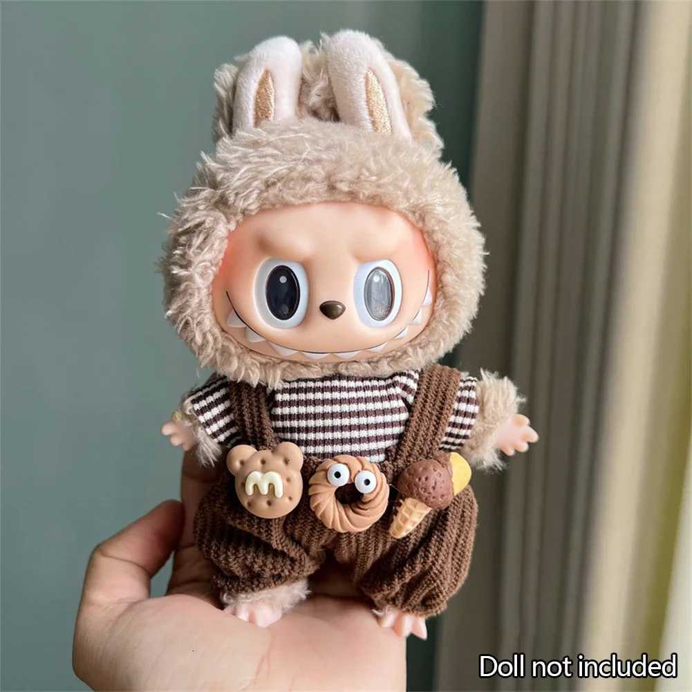 Fashion Clothes Ropa Labubu Clothes Outfit Doll Accessories For 1517cm Labubu V2 V1 Plush Dolls Suspenders SuitT251018