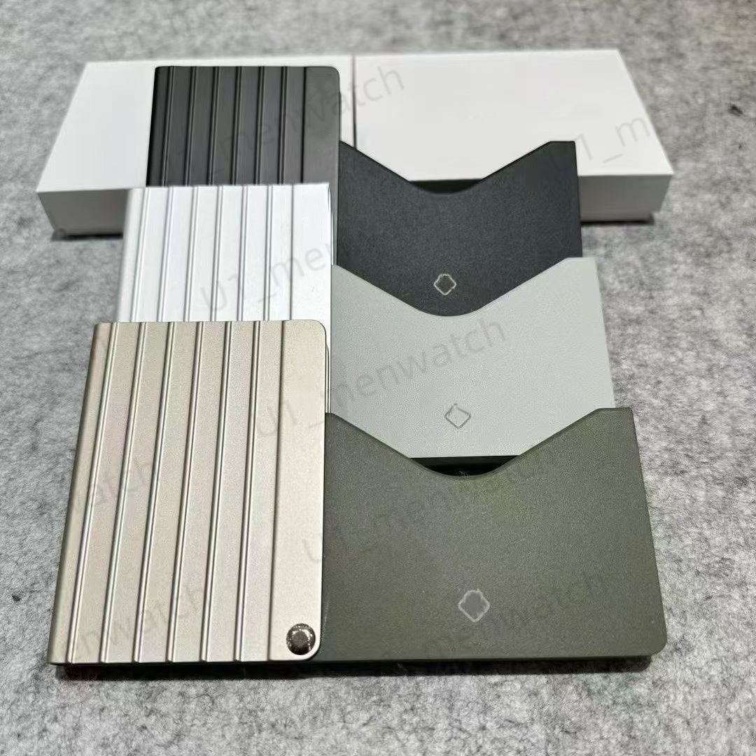 Polycarboate Aluminum Alloy Designer keychain Credit Card Holders Mini rima suitcase Wallet High Quality For Mens Womens RIM PhoneCase CreditCard Holders