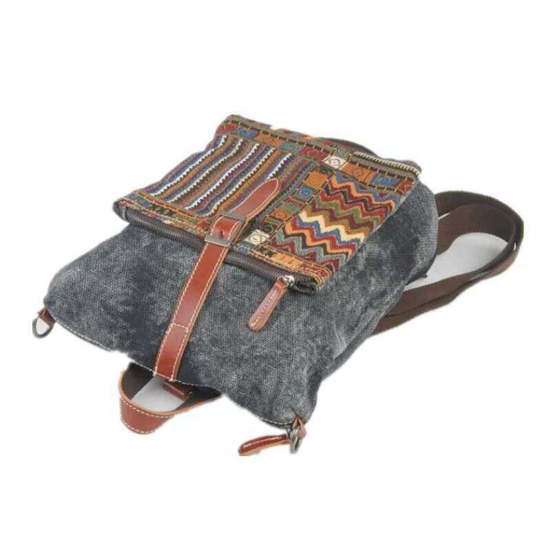 Designer Bags Vintage Canvas Backpacks For Women Denim Travel Bags Girls Fashion Schoolbags Female Casual Rucksacks Ethnic Bag Luxury Bag
