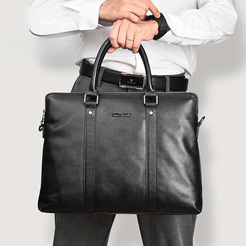 Luxury bag Men s Genuine Leather Handbag Horizontal Large Capacity Bag Cowhide Single Shoulder Crossbody Casual Briefcase