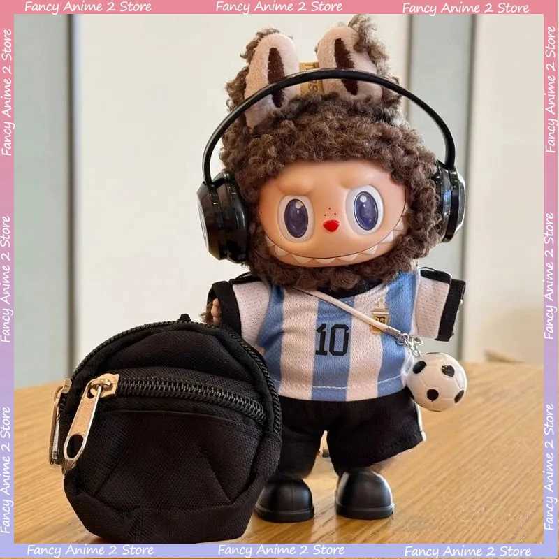 For 17cm Labubu Basketball Football Size 10 Clothing Doll DIY Sportswear Vinyl Pendant Doll Clothing Boys DIY Gift AccessoriesT251018