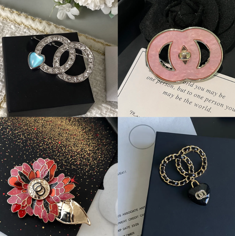 Fashion Designer Brooches Stainless Steel Crystal Jewelry Brooch Charm Pearl Pin Marry Wedding Party Gift Accessorie