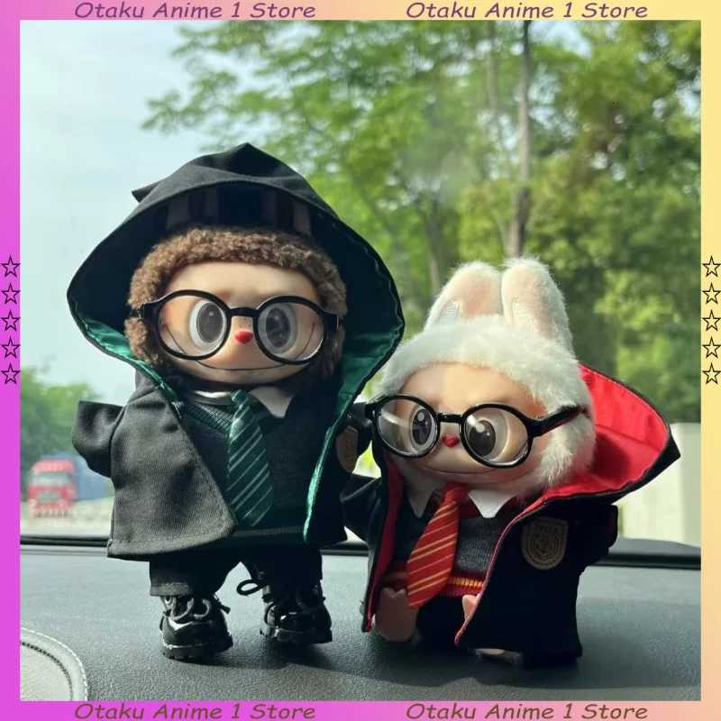 Hot Labubu Clothes School of Magic Suit Cute Magic Cloak Uniform 5piece Set Mini Plush Doll Clothing Fashion Doll AccessoriesT251018