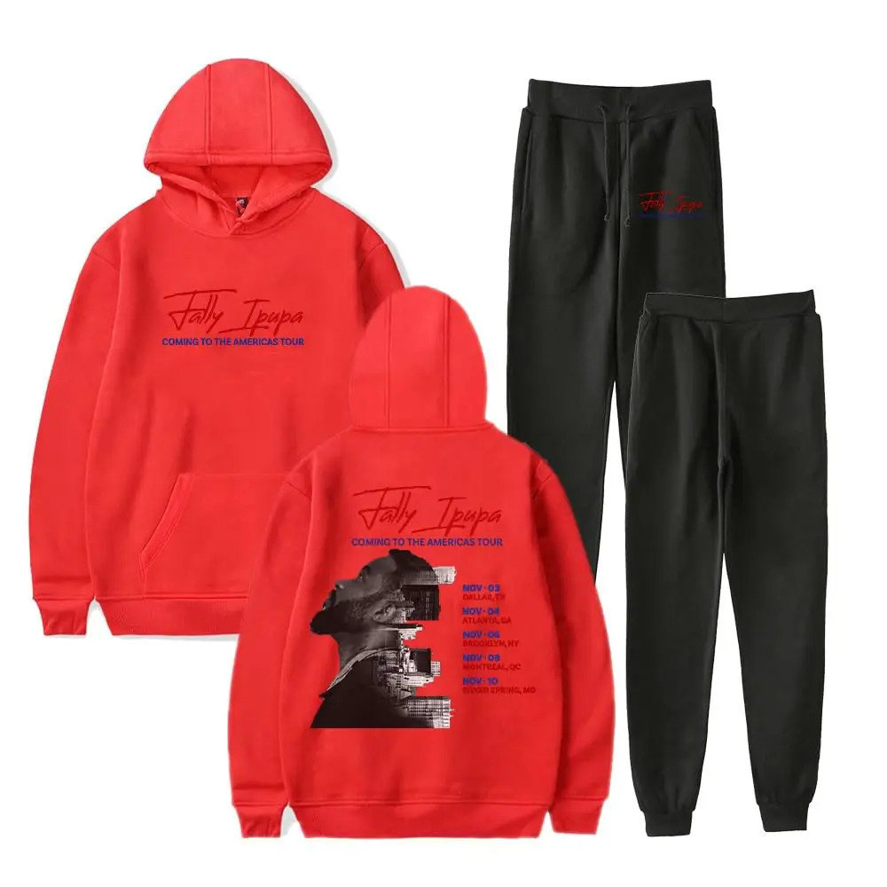 Fally Ipupa Coming to The Americas Tour Fall Suit Cool Hoodies Jogger Pants 2 Piece Sets Casual Sweatsuit Unique Sweatpant Sets 251017 - view 7