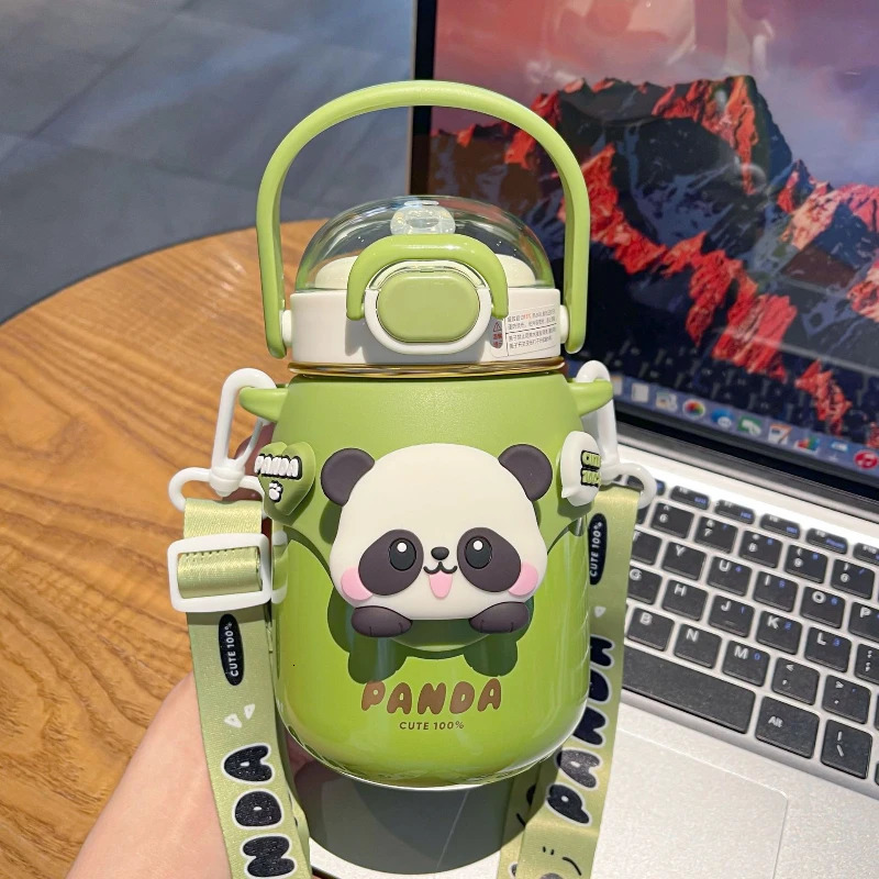 700ml Cute Panda Thermo Bottle Girl Children 316 Stainless Steel Insulated Water Bottle Student Thermos Cups Back To School Gift 251017 - view 6