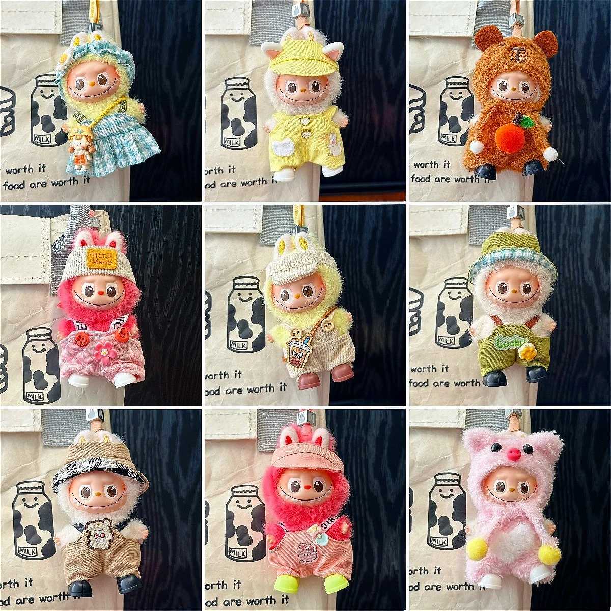 40 Labubu Clothes Collection of Cute Clothing 105cm Dolls Can Wear Stylish Match Doll Accessories Christmas GiftT251018