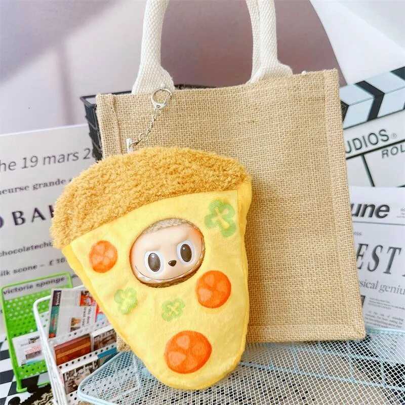 Labubu Clothes For 1517cm Doll Cute Tomato Pizza Hanging Ornament Protective Storage Bag Plush Cotton Idol Doll DIY AccessoriesT251018