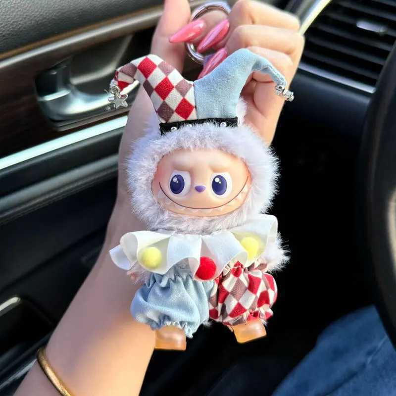 For Mini labubu 40 DollS Clothes Outfit Accessories for 105cm Labubu and 10cm Cotton Doll Color Ball Clown Suit ClothingT251018