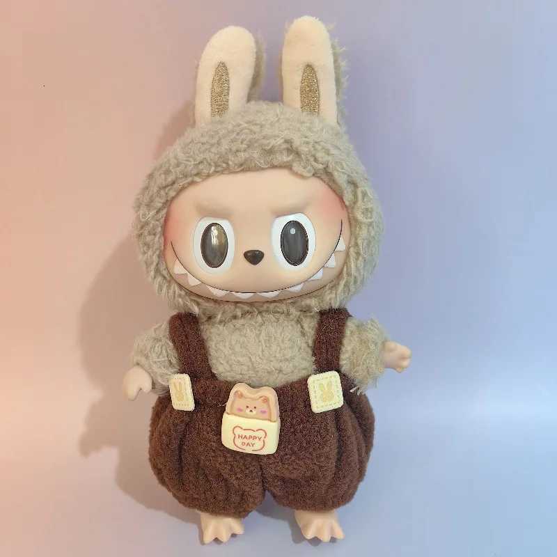 Cute Labubu Plush Dolls 30 Sitting Party Diy Clothing Toys Accessories for 1517cm Labubu Doll Kawaii Bear Overalls ClothesT251018