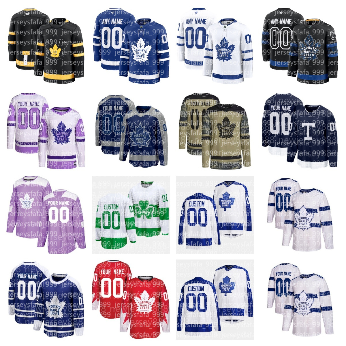 Mitch Marner Maple Leafs Hockey Jersey Max Pacioretty Steven Lorentz Jake McCabe Conors Timmins Pontus Holmberg Fraser Minten William Nylander men
