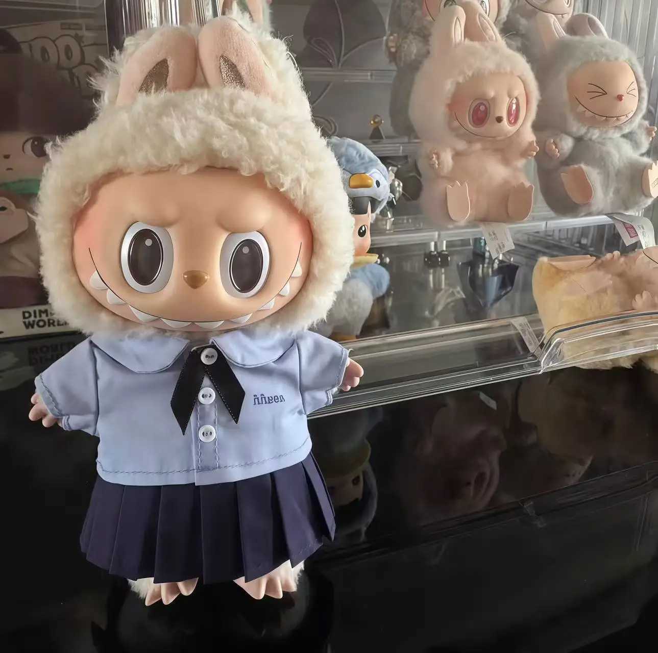 NEW Cloth for Labubu Thai School Uniform Handmade Shirt and Pleated Skirt Outfit for V1V2V3 Dolls Clothes Collection Girl GiftT251018