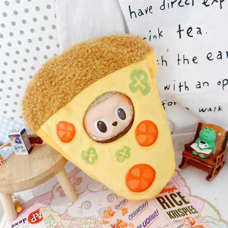 Labubu Clothes For 1517cm Doll Cute Tomato Pizza Hanging Ornament Protective Storage Bag Plush Cotton Idol Doll DIY AccessoriesT251018