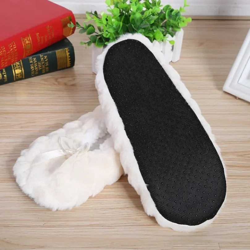 Home Slipper Womens Winter Faux Fur Plush Grip Soft Sole Cute Funny Indoor hairy Love Heart House Fluffy Female Floor Shoe Warm 251013