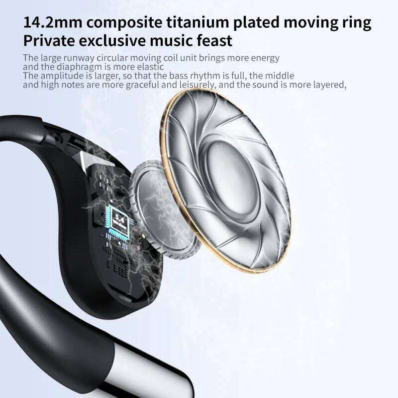 wireless AI Realtime Translation Headphones 140Languages Instant Voice Translator Earbuds Ear Hook Noise Cancelling Headphone