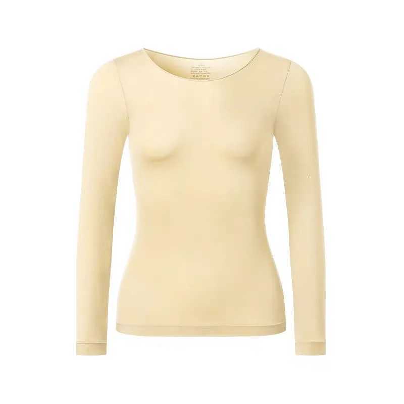 Winter Autumn Women Thermal Underwear Long Sleeves Bottoming Shirt Pullover Elastic Casual Solid Ladies Basic Thermal Tops 2025 T251018