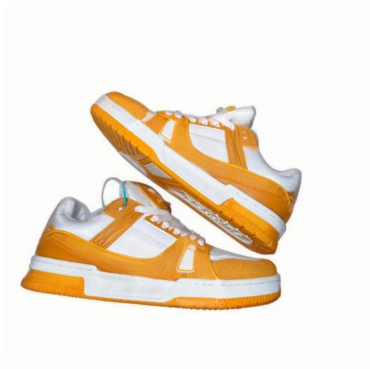 Designer Luxury shoes Embossed triple pink sky blue denim low mens women Trainer black green yellow