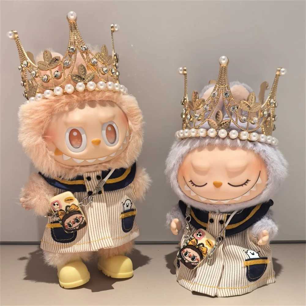 New For Labubu Doll Clothes V1 V2 V3 Generation Labubu Striped skirt With Crown Labubu Clothes With Accessories No DollT251018