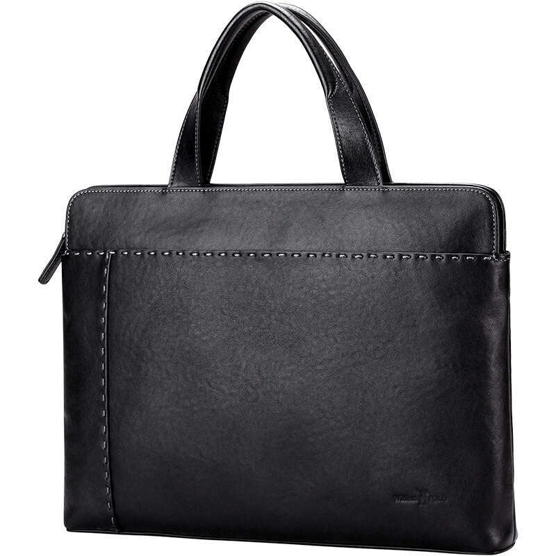Luxury bag Laptop Briefcase Men s Handbag Horizontal Business Leather Single Shoulder Crossbody Bag