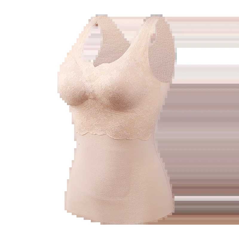 Autumn and Winter New Plush and Thickened Warm Vest Thermal Underwear Sleeveless Tops Seamless Bottom Layer Womens Warm Clothes T251018