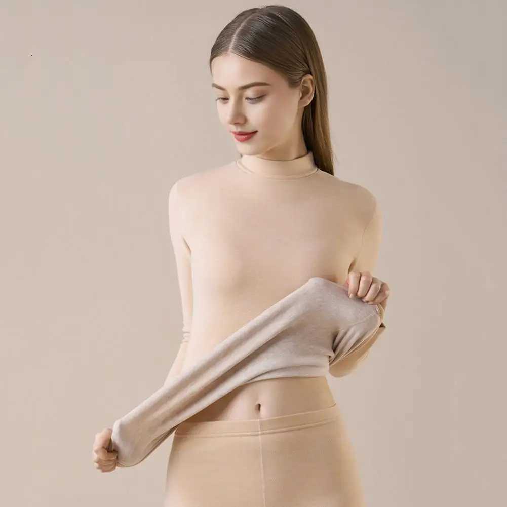 New Winter Thermal Underwear Set Mens Thickening and Fleece Oneck Long Johns and Tops Womens Cold Protection Couple Suit T251018