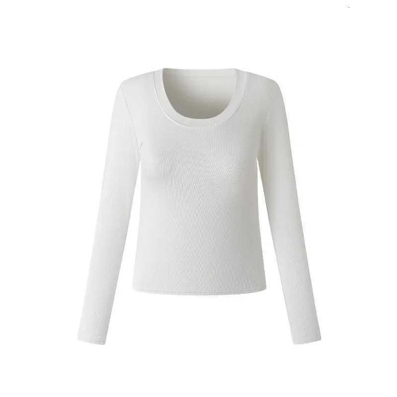 Round Neck Bottoming Shirt for Women Autumn and Winter Style Inner and Outer Wear Slim Solid Color Longsleeved Tshirt Top T251018