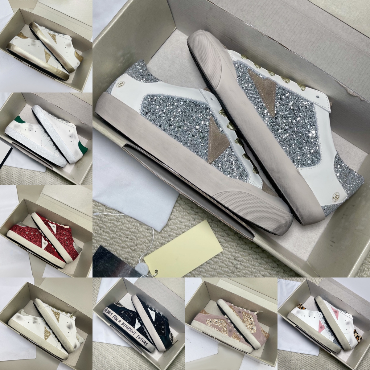 Designer Femmes Chaussures Vieux Mocassins Super-Star Cuir Italie Sale Pure-Star Marque Femmes Hommes Ball Casual Star Baskets Baskets Tenue Quot