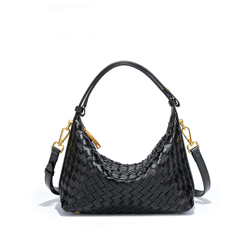 Niche High-End Hand-Woven Fashionable Single Shoulder Crossbody Lunch Box Trendy Handheld Bento Bag Z260124