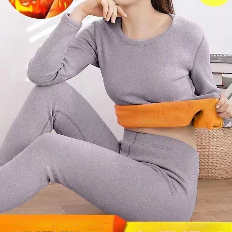 New Warm Thermal Underwear Sets Sexy Ladies Intimates Long Johns Women Female Middle Collar Thermal Shaping Clothes T251018