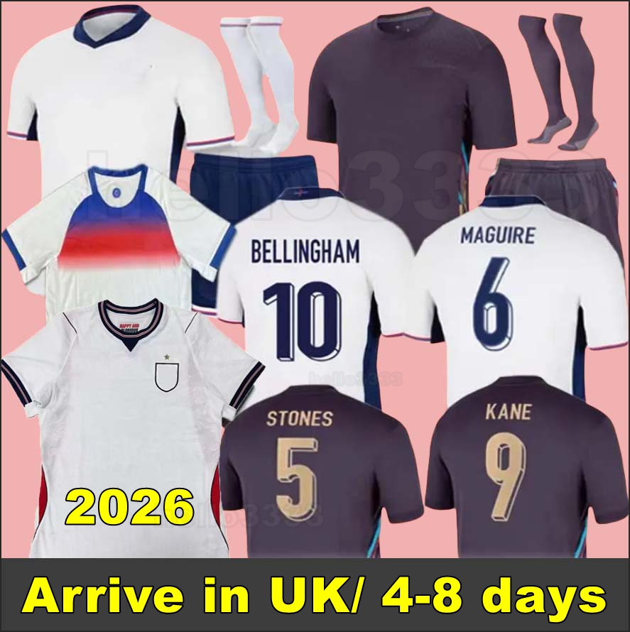2026 Angleterre FODEN soccer jerseys KANE STERLING GREALISH RASHFORD MOUNT BELLINGHAM SAKA 25 26 national Football shirt men kids kit uniform EnglandS TRIPPIER