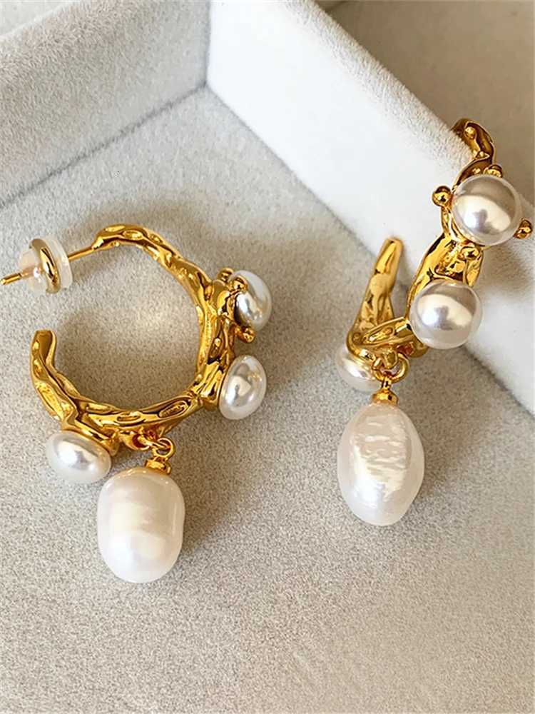 kshmir Vintage Baroque Womens Freshwater Pearl Earrings Womens Jewelry Party Favors Fashion Hot Sale Y251018