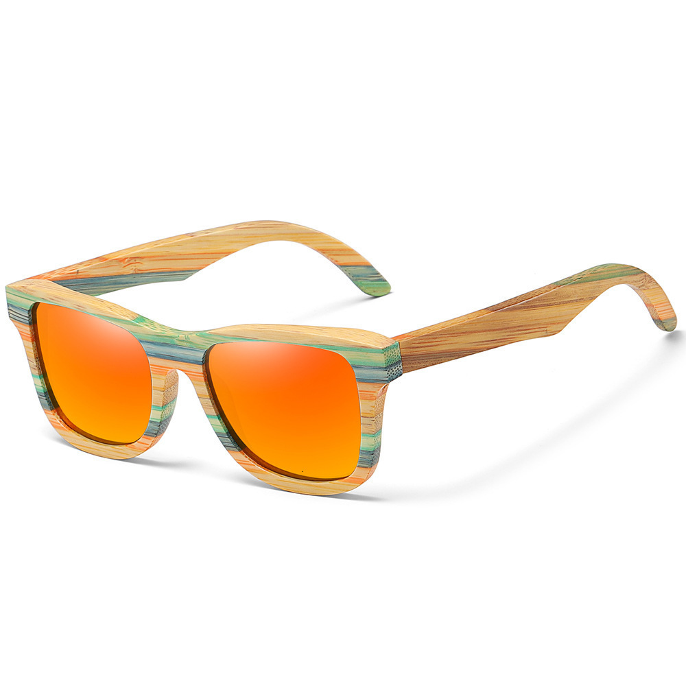Vintage Natura Zebra Wood Sunglasses Women Men Square Sun glasses Polarized Retro Sunglasses 240906