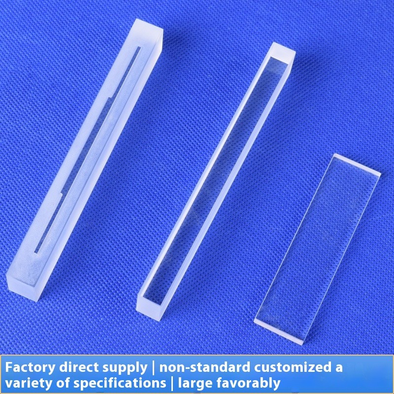 Custom High-temperature Resistant Quartz Sheet Optical Lens Round square Sheet Finishing Punching Slotting Customized Quartz Glass Rod Transparent Gro