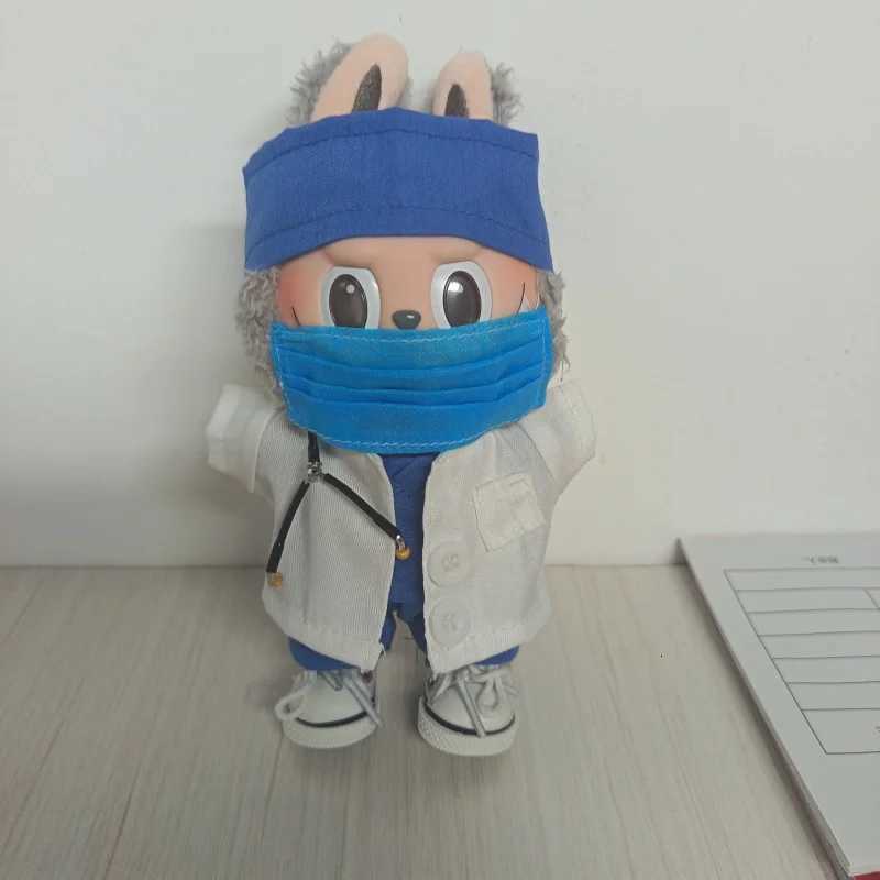Suitable For 17cm Labubu Doctor Clothes V1V2V3 Generation Doll Accessories Nurse Clothes Suit Cute RolePlaying Clothing ToysT251018