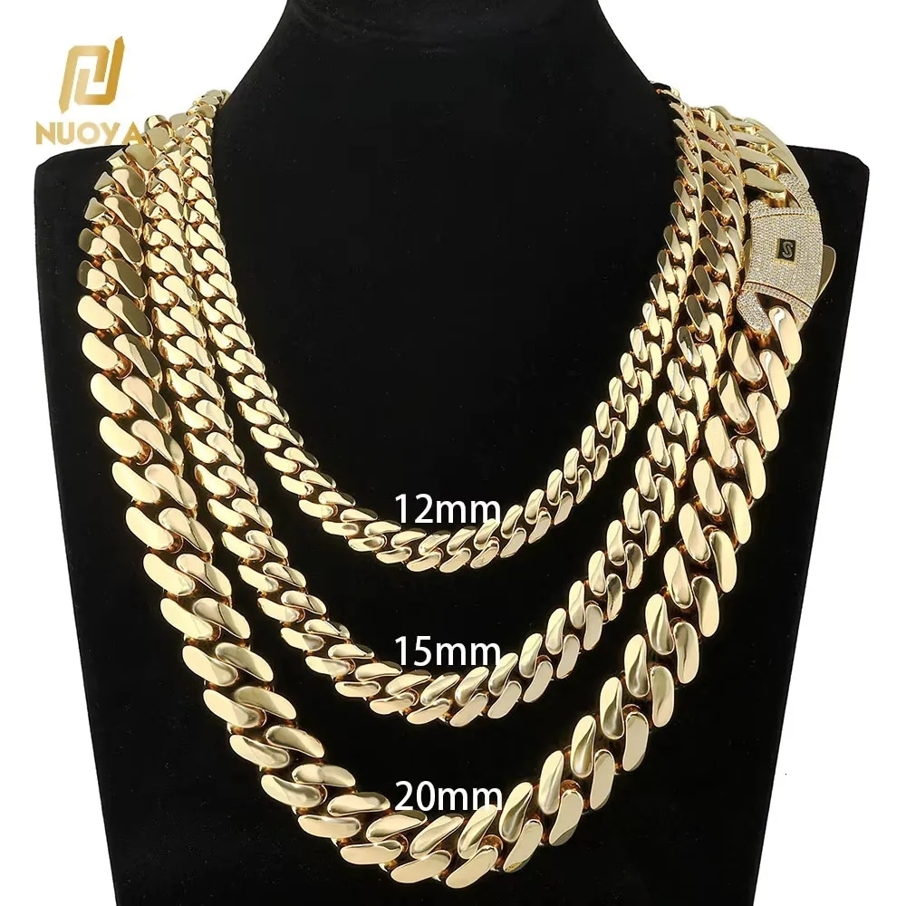 Fashion Sterling Silver 925 VVS Moissanite Lab Diamond Clasp Hip Hop Jewelry 14K Real Gold Plated Cuban Link Chain Bracelet