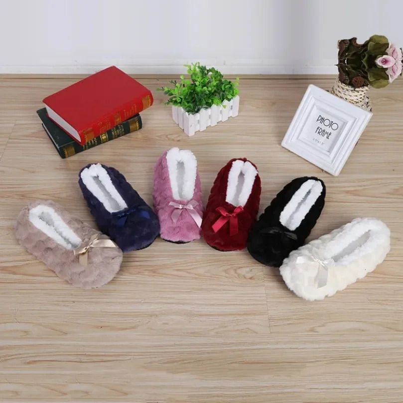 Home Slipper Womens Winter Faux Fur Plush Grip Soft Sole Cute Funny Indoor hairy Love Heart House Fluffy Female Floor Shoe Warm 251013