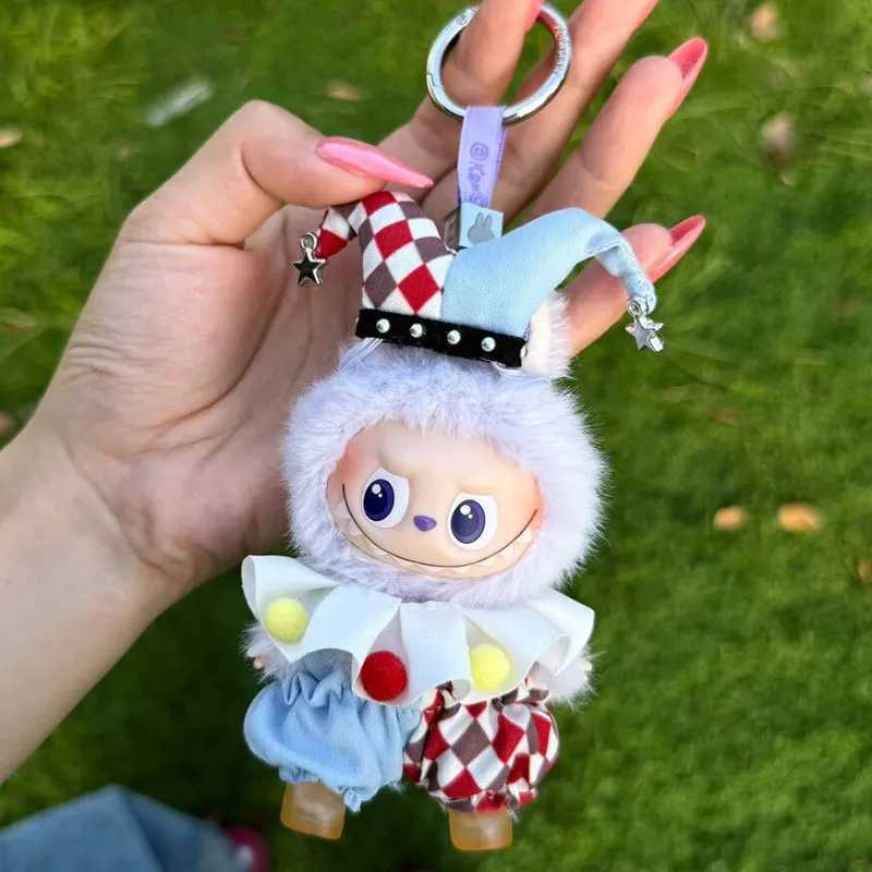 For Mini labubu 40 DollS Clothes Outfit Accessories for 105cm Labubu and 10cm Cotton Doll Color Ball Clown Suit ClothingT251018